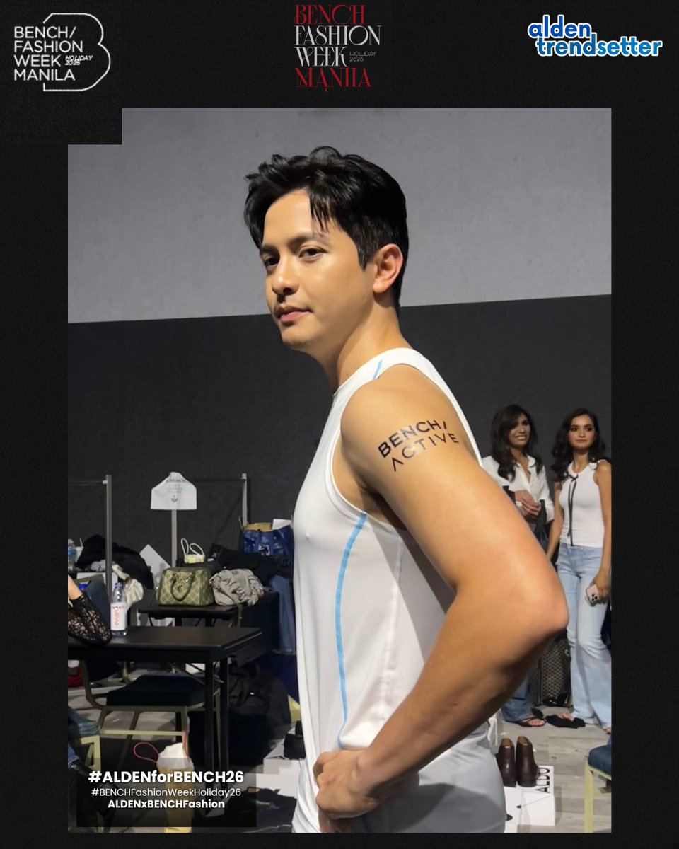 AldenTrendsOFC's tweet photo. ALDEN RICHARDS
for BENCH/ ACTIVE
in PHOTOS 📸📸📸

Want more? HERE YOU GO! 😍😍😍
Here is our RUNWAY KING ALDEN RICHARDS with that "tattoo-like" BENCH/ ACTIVE on his guns 💪🏻💪🏻💪🏻

@aldenrichards02 @benchtm
#ALDENforBENCH26
#BENCHFashionWeekHoliday26
ALDENxBENCHFashion