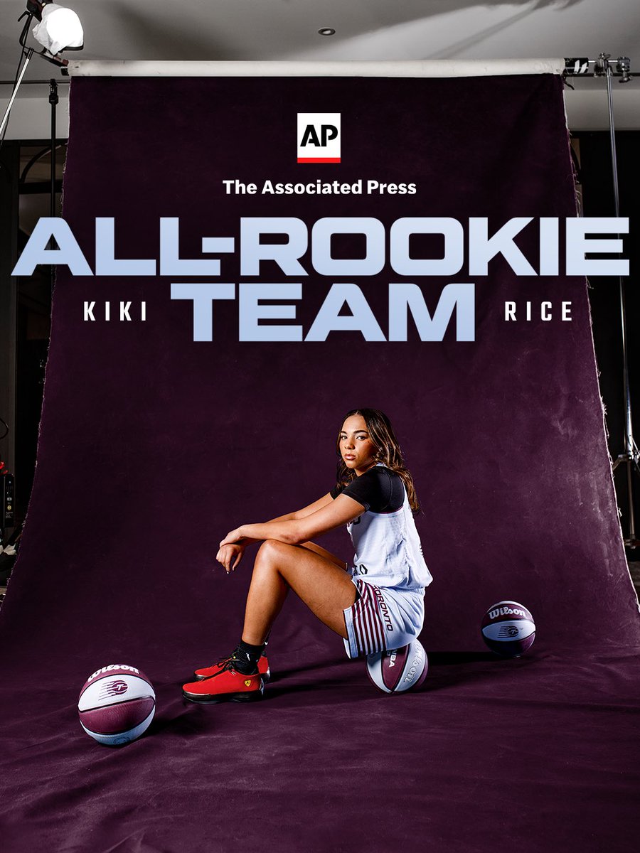 TempoBasketball's tweet photo. UNDENIABLE. ⭐️

@kiki_rice0 has been named to The Associated Press All-Rookie team for the 2026 season! 🙌 https://t.co/aGf4HfSkfK