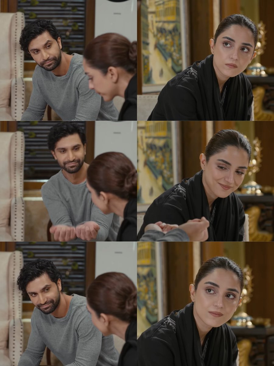 _here_for_maya_'s tweet photo. Episode- 20
#AikMohabbatAur
The Calm before the Chaos 

Haroon- Kitna waqt hai mere paas ?
Khushi - Meri Puri Zindagi 🥺 
@mayaali07 ❤️🫶 @ahadrazamir 
#aikmohabbataur #mayaali #ahadrazamir https://t.co/15w3QM1bvF