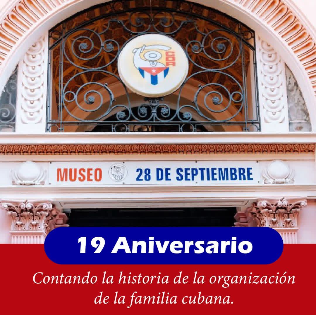 cdr_cuba's tweet photo. 🥳Felicitamos a los trabajadores del Museo "28 de septiembre", pues hoy la institución arriba a su 19 aniversario de creada. 🧵👇 https://t.co/LlZwlslsdo