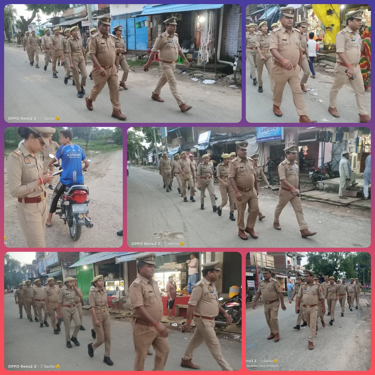 bandapolice's tweet photo. #bandapolice पुलिस अधीक्षक बांदा #पलाश_बंसल के निर्देशन में जनपद में शांति एवं कानून व्यवस्था बनाए रखने हेतु थाना चिल्ला पुलिस द्वारा की गई पैदल गश्त। इस दौरान संदिग्ध व्यक्तियों एवं वाहनों को किया गया चेक। साथ ही आमजन से किया गया संवाद।
#FootPatrolling 
#UPPolice https://t.co/flnw7Huyx0