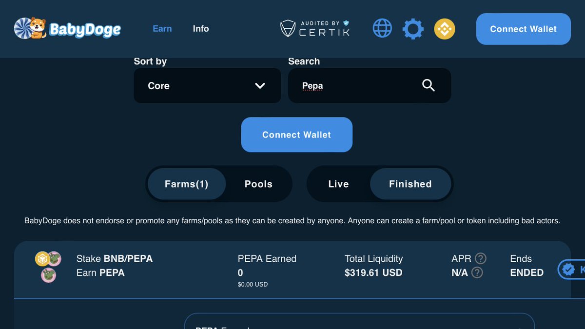 Pepa_bnb's tweet photo. Stay tuned for our new website and telegram. 

Don’t fall for any scams. 

Currently we don’t have telegram or website. 

Also you can now withdraw your rewards from our @BabyDoge partnership farm.

319 holders still didn’t claim their rewards. https://t.co/jXtu1sPvMb