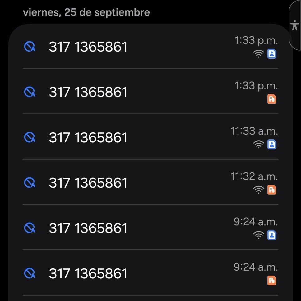 drjaradj's tweet photo. @DAVIbankCol_ Fue necesario #bloquear uno de los números de @DAVIbankCol_, por su #AcosoSistematico ofreciendo servicios que no se han autorizado, ni con #radicados dejan la llamadera @SFCsupervisor quiero demandar #HabeasData @Asobancaria @sicsuper https://t.co/AWFt3vXS9q