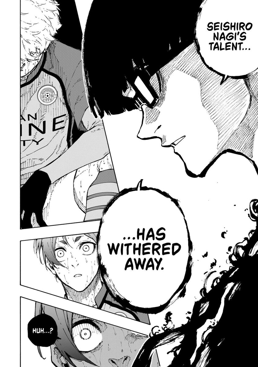 Nagimypookie's tweet photo. Truly hope everything Ego said to Nagi in Ch299 wasn't "part of his plan" to wake him up
For ONCE Ego needs to be wrong &amp; have truly misjudged Nagi
Getting tired of seeing "unexpected" events that were actually planned by Ego all along &amp; havin him portrayed as a omniscient god😒 https://t.co/8y5NNqouvz