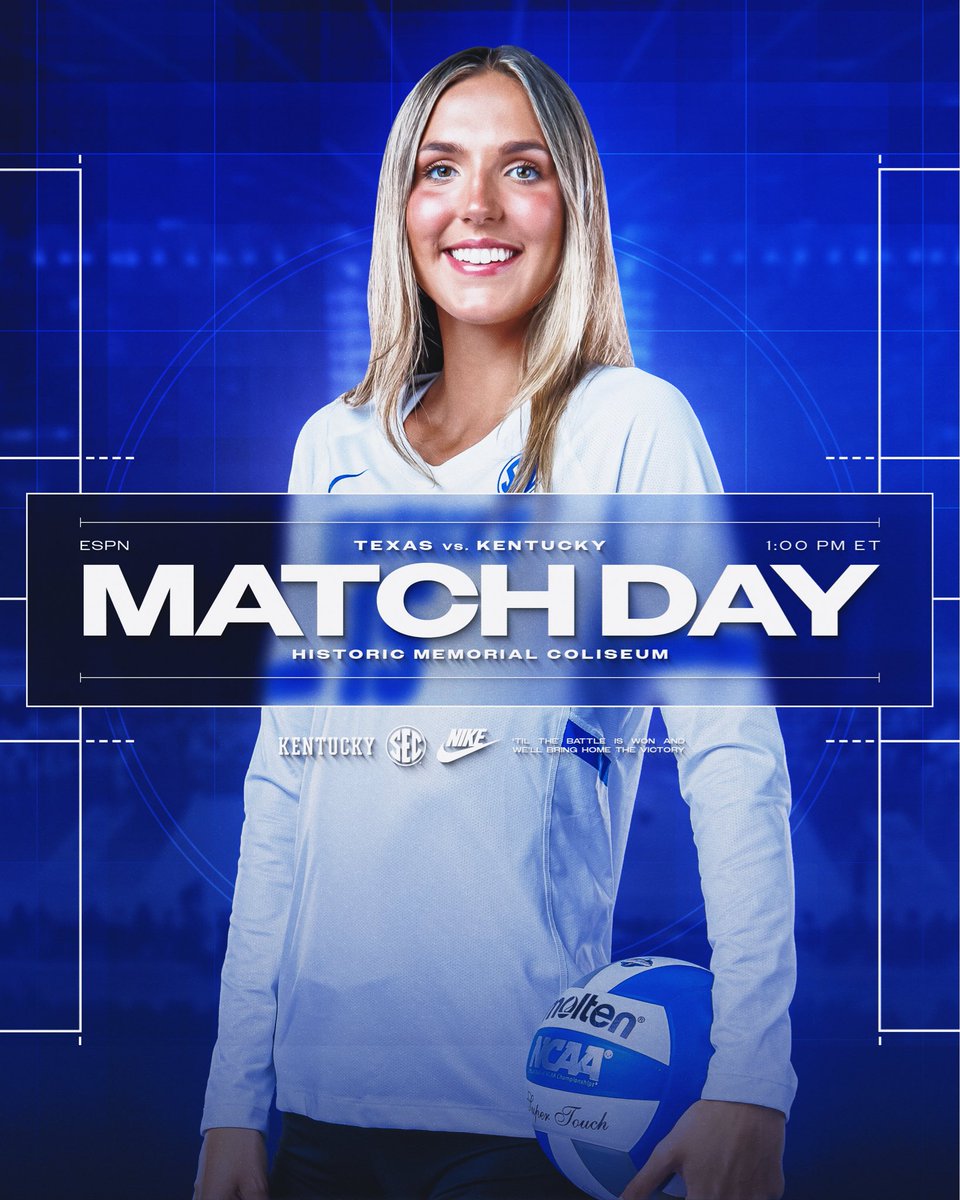 KentuckyVB's tweet photo. Today’s agenda: top-10 SEC volleyball👊

#WeAreUK x #BBN https://t.co/iu7kuFQkzw