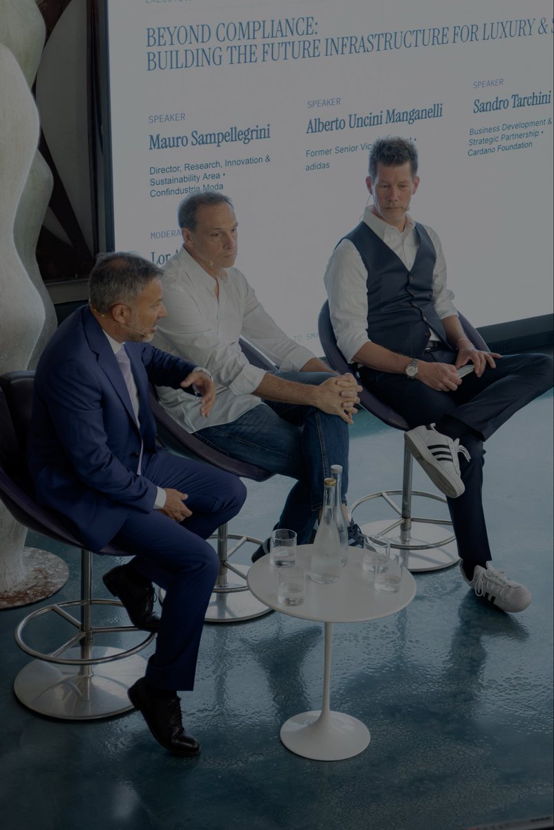 spinfrequency's tweet photo. FROM PRODUCT PASSPORTS TO SMART PRODUCTS >> THE EXECUTIVE SESSION

At Fondazione Sozzani, SPIN convened leaders across luxury, sport, manufacturing and technology to explore what comes beyond DPP compliance:

Product Passports >> Smart Products >> Smart Spaces >> Physical AI https://t.co/k5Ka4LUje6