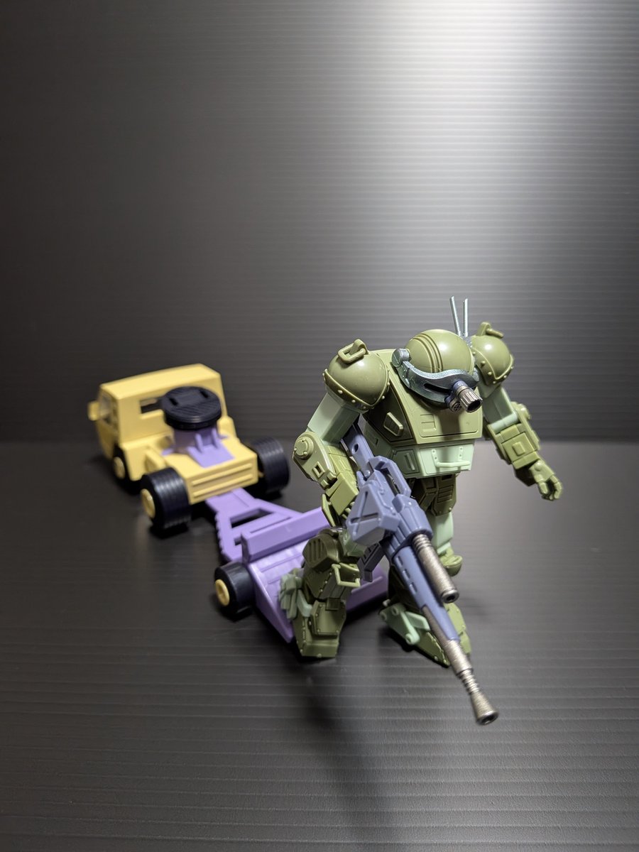 tkt8416's tweet photo. 開封〜。
味のあるトラックに味のあるロボ。 #TSPARK #TOYRISE #ボトムズ https://t.co/SXdi9NHsNi