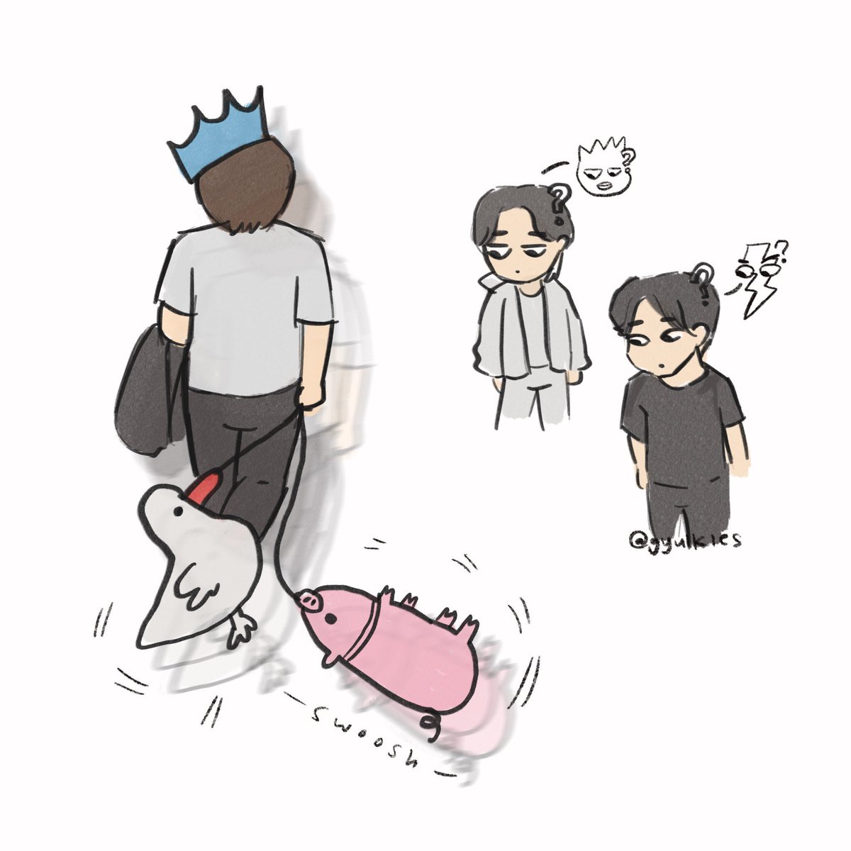 gyulkies's tweet photo. 🐤🐷💨💨
#ALD1_fanart
#SANGHYEON #LEO #XINLONG https://t.co/X1SeZsF0zR