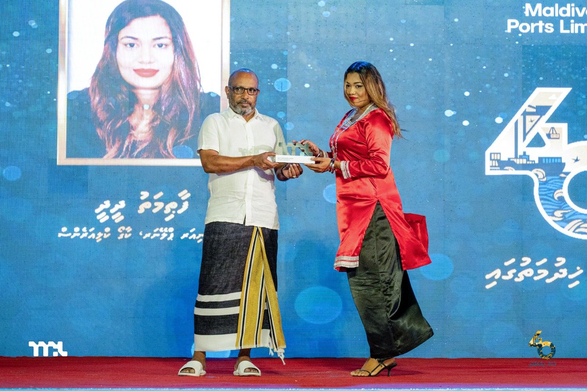 Portmv's tweet photo. We are proud to celebrate our talented staff who excel in their respective roles and continue to make their mark through their exceptional performance and dedication. Their commitment to excellence sets an example for those around them.

Congratulations to all our Best Performer Award recipients! 

#MPL #MaldivesPortsLimited #Badharah40 #MPLStaffNight #MPL40thAnniversary