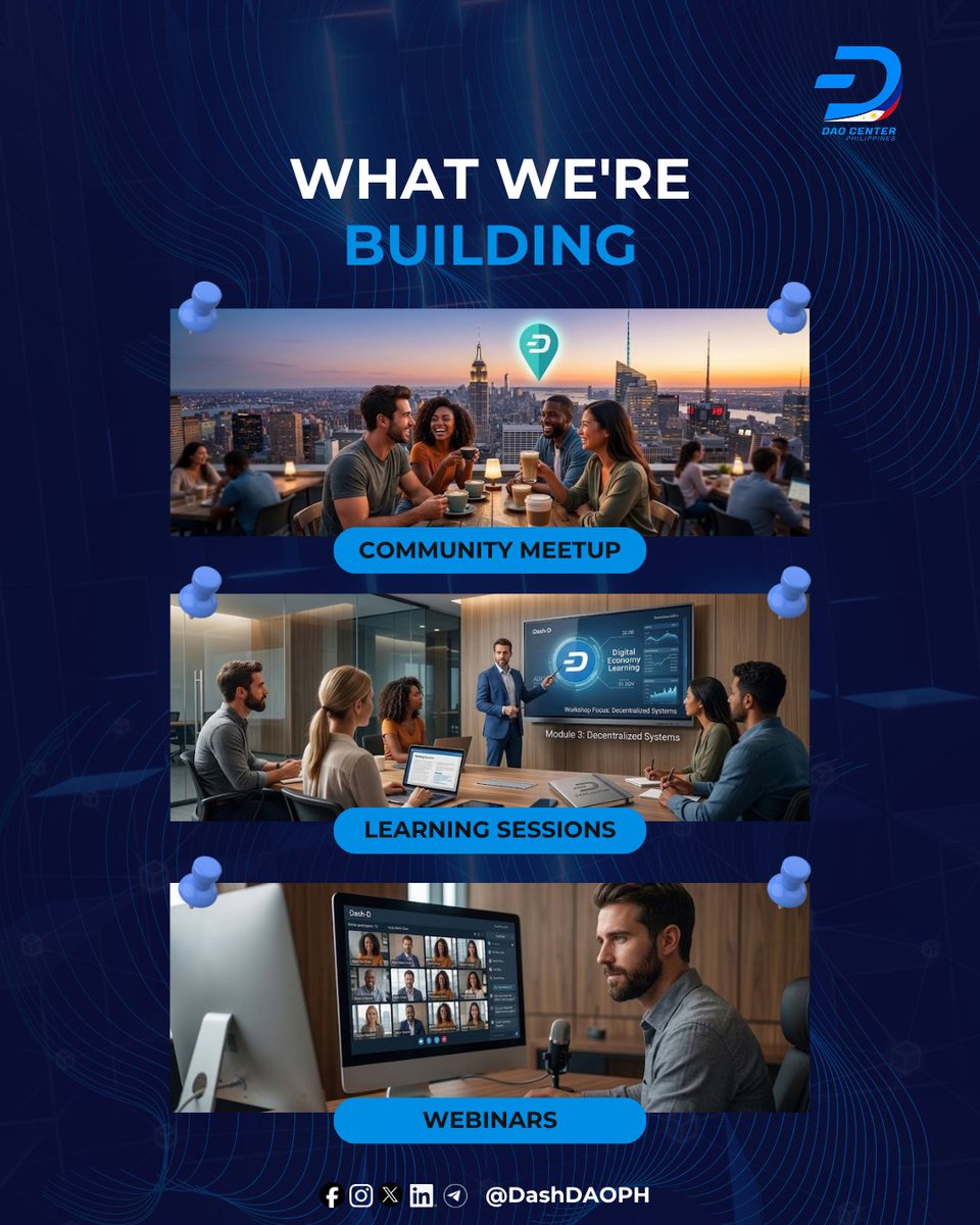 DashDao_PH's tweet photo. What We're Building.

Community meetups, learning sessions, and an online space for anyone curious about Dash — whether you're a total beginner or already exploring blockchain governance.

Join our community group — link in the comment.

#Dash #DashPay #DashDaoCenter #DashDaoPH https://t.co/6tBp3AgjOh