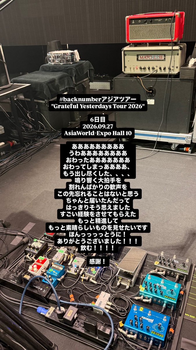 hideyoshidesu's tweet photo. #backnumberアジアツアー https://t.co/hKy61ycu1d