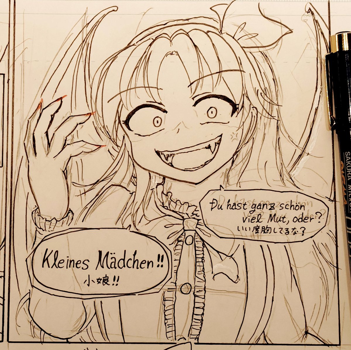 Lilac_th189's tweet photo. ←Before　　🦇　　After→

こういう表情は見ても描いても楽しい https://t.co/p6rFv5FsRv