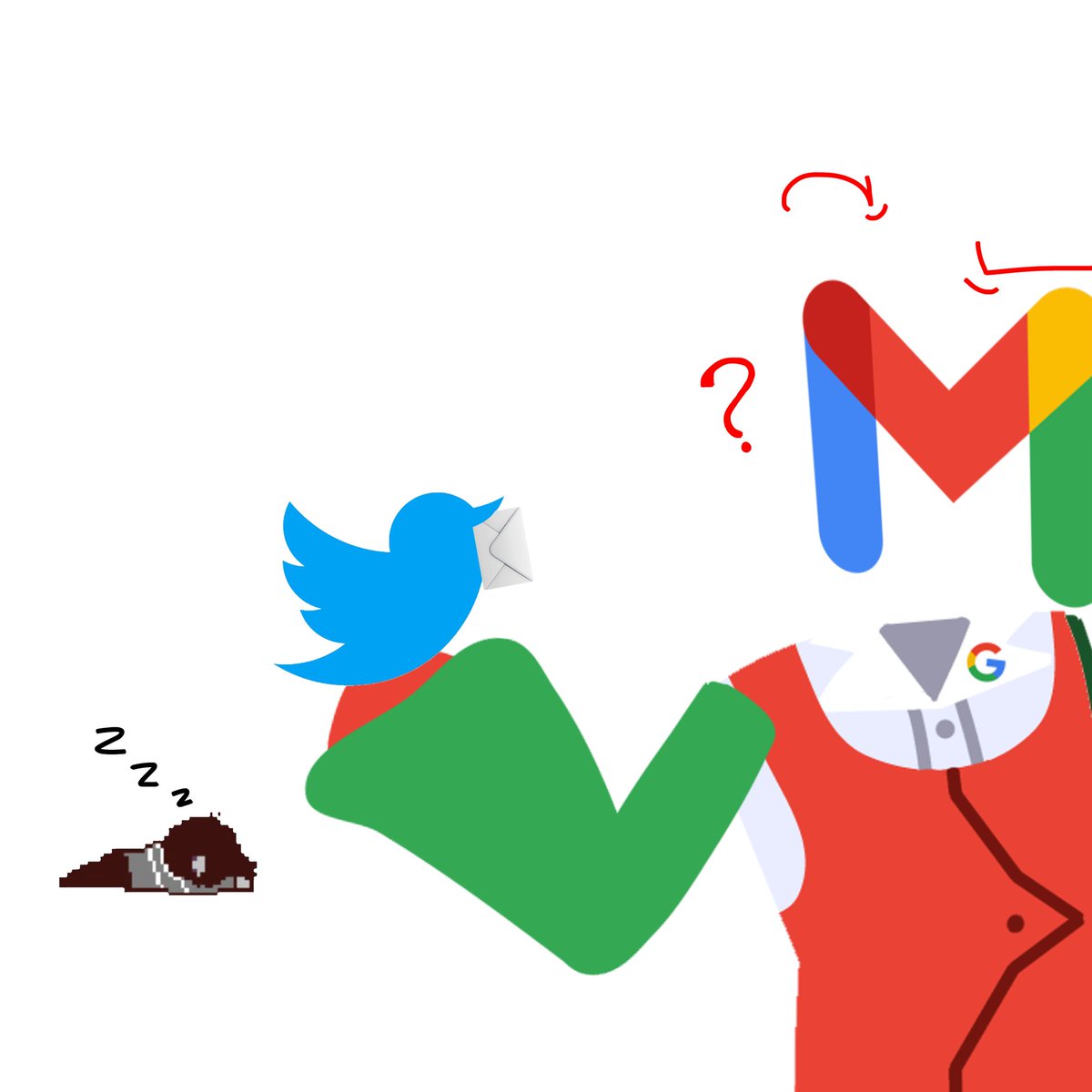 THEL0STVESSEL's tweet photo. [ TEMP PIN ] 

[G. Email TEMP TAKES OVER!! ]

“Huh.. what a weird bird.”

“I’ll keep you as a pet!” https://t.co/gvcdehYtBC