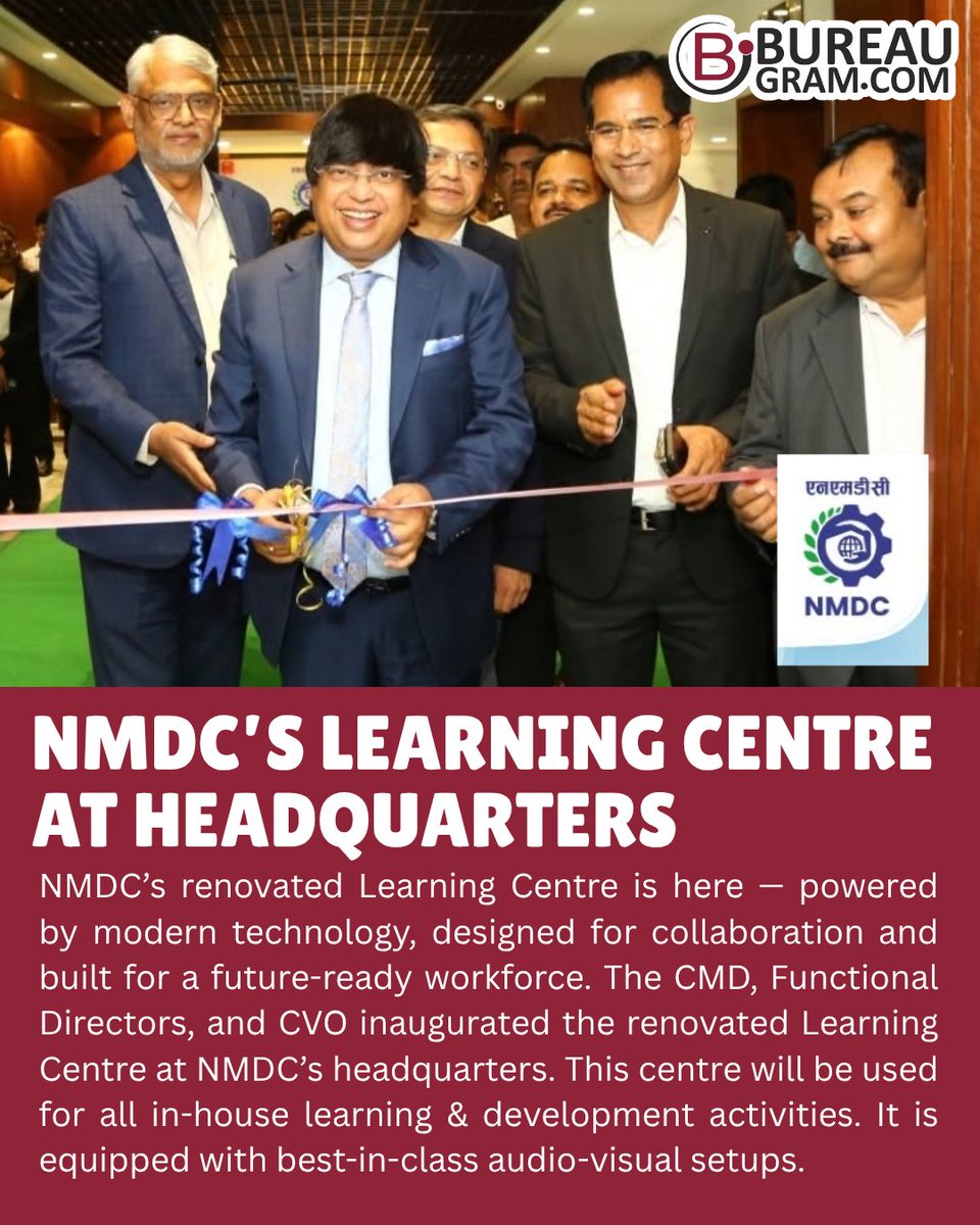 bureaugram's tweet photo. https://t.co/eyv50Zlsk3
NMDC’s learning centre at headquarters...
.
.
.
Read more on Bureaugram
@NMDCLimited @CoalMinistry @MinesMinIndia

#Bureaugram #NMDC #NMDCIndia #LearningCentre #LearningAndDevelopment #LND #WorkforceDevelopment #FutureReadyWorkforce #EmployeeDevelopment https://t.co/sumw5Uzg0D