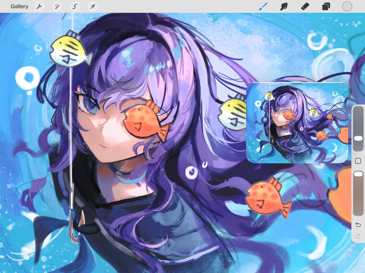 dragonfiar_'s tweet photo. #朝比奈まふゆ 
#prsk_FA
wip🐟 on another note, anyone else think the fish from Wii Play are reallly cute? 🐟 https://t.co/xPohlewTgj
