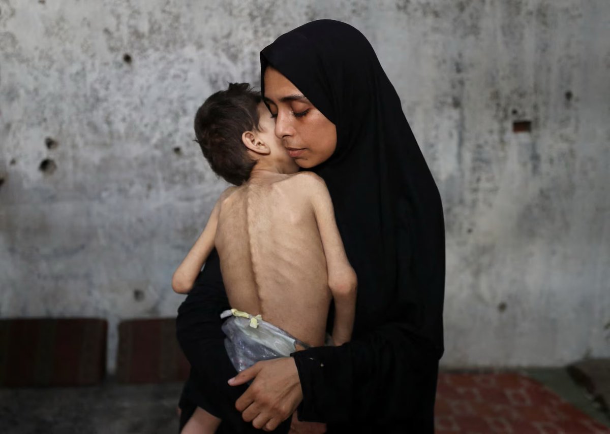 thesadbaby's tweet photo. At least 21,700 children have been reported killed in Gaza since October 7, 2023.

That works out to roughly 30 children every day for two years. https://t.co/OvHLT5pSgi
