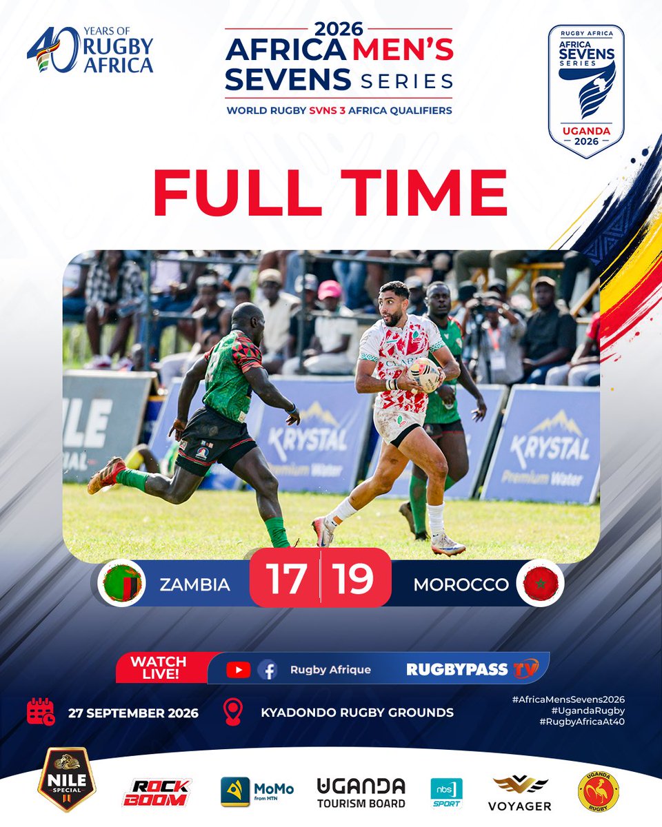 Image for the Tweet beginning: 🏉🔥 FULL TIME IN UGANDA!