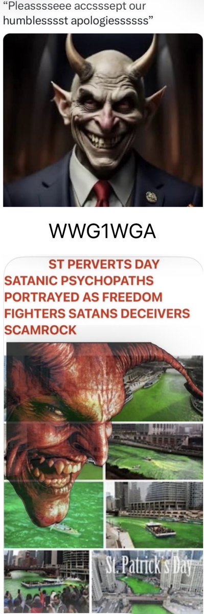 tony000000000's tweet photo. @TrevorJukes1 @Robbie_Reasons The satanic Irish psyop is the epitome of why terrorism is manufactured 
Evil mafias to divide society cause fear confusion
Media Hollywood propaganda 
To create illusion 
The Irish psyop is the most evil by far 
Control of the working class by traitors of humanity deceives liars https://t.co/6xy4cDWgDW