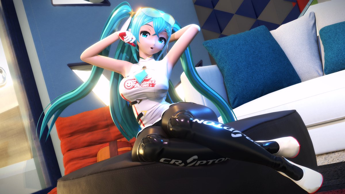 mikou_39's tweet photo. "🏁Vita 2026" #初音ミクㅤ #MikuMonday
A special Racing Miku ! Hope you'll like it ! (´▽`ʃ💙ƪ) https://t.co/FM34BTkGLE