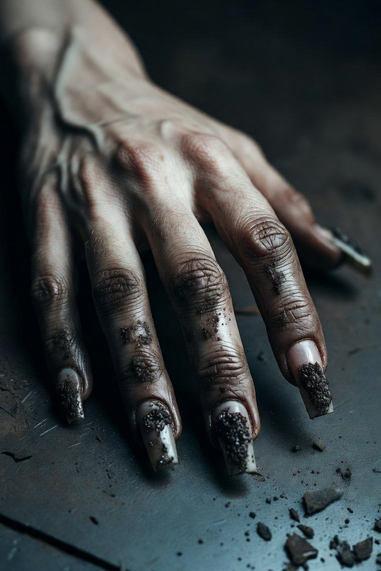 PGPayT's tweet photo. Something under your nails won’t come off. Not with soap. Not with blood. Not with prayer.

Today’s word is #unclean 

17 syllables. Make it worse.

Tag #haikuhorrorprompt so we can all be contaminated together. https://t.co/rLGZS1Wzws