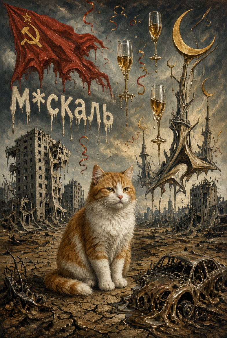 SoNastyBitch's tweet photo. grok stelle meinen account in einem bild im stil von dali dar, so dass es meinem charakter entspricht https://t.co/PmkFs2lIOQ