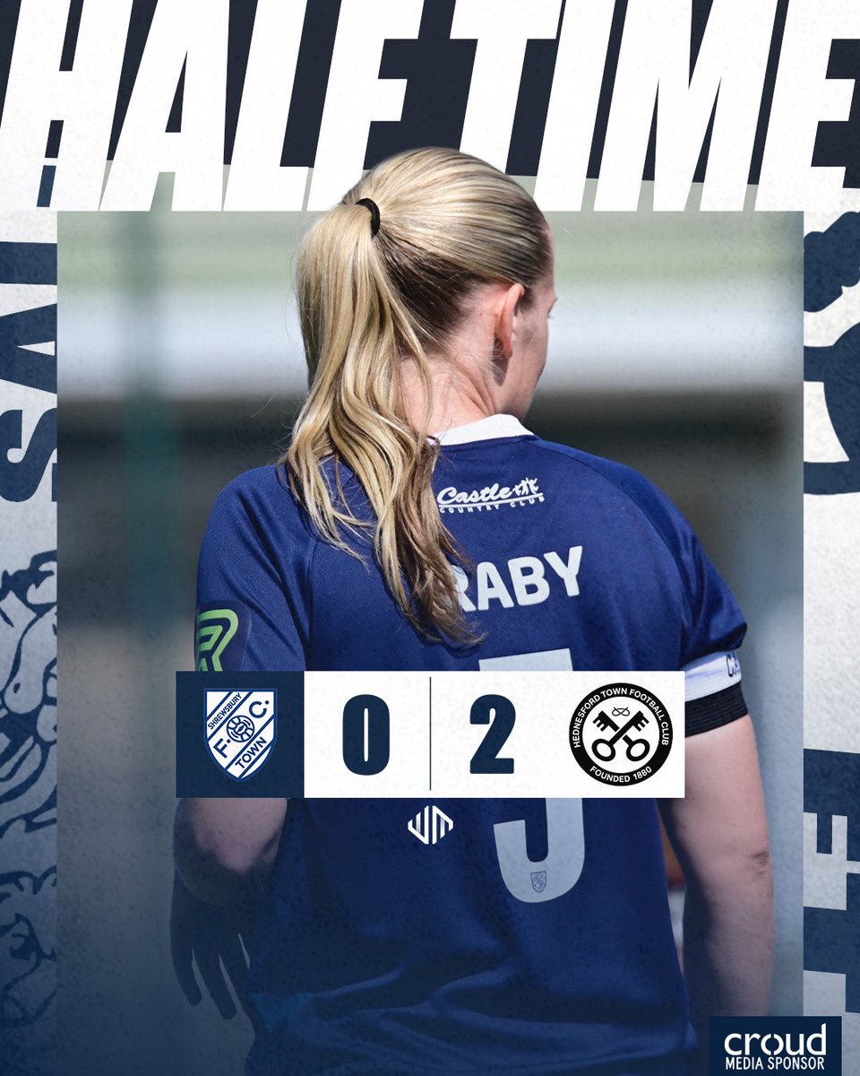 shrewswomen's tweet photo. A battling half but we go in behind ⏸️

🔵⚪️ #salop https://t.co/uR1cMLRFMX