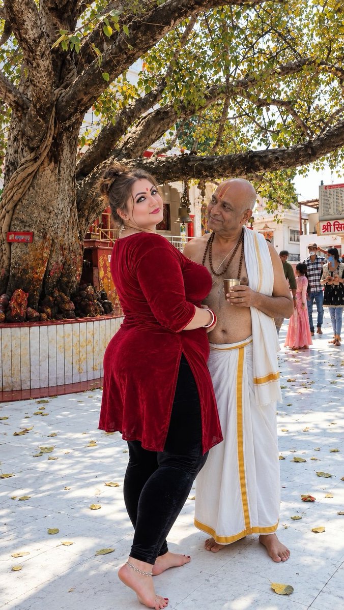 transgender40's tweet photo. Hum Mumbai ke ashram mein gaye the. Wahan ashram ke ek Pandit ji ne bahut shraddha aur prem se glass ke paani se mere pair dho diye. Unka yeh prem aur seva bhav dekhkar mann bahut prasann ho gaya. 🙏

Jay🚩 bajrangboli 🚩 jay https://t.co/kzK4txi24C