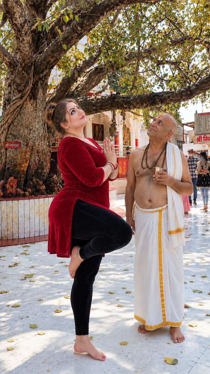 transgender40's tweet photo. Hum Mumbai ke ashram mein gaye the. Wahan ashram ke ek Pandit ji ne bahut shraddha aur prem se glass ke paani se mere pair dho diye. Unka yeh prem aur seva bhav dekhkar mann bahut prasann ho gaya. 🙏

Jay🚩 bajrangboli 🚩 jay https://t.co/kzK4txi24C