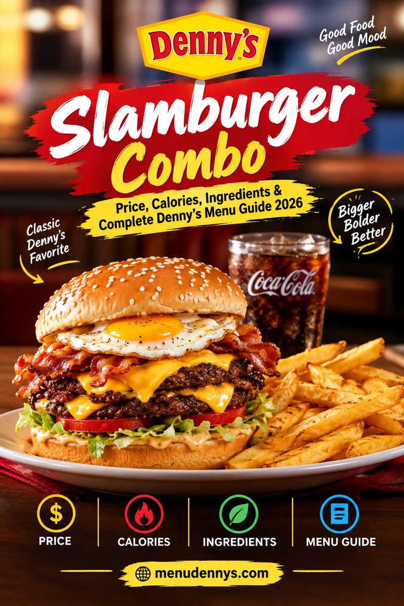 dennysmenu1331's tweet photo. Slamburger Combo: Price, Calories, Ingredients &amp; Complete Denny’s Menu Guide 2026
Explore the complete guide and discover more Denny’s menu information:
https://t.co/h6uAcB5Hp8
#Dennys #SlamburgerCombo #DennysMenu #DennysMenu2026 #BurgerLovers #BurgerCombo https://t.co/zyO5aiDHJr