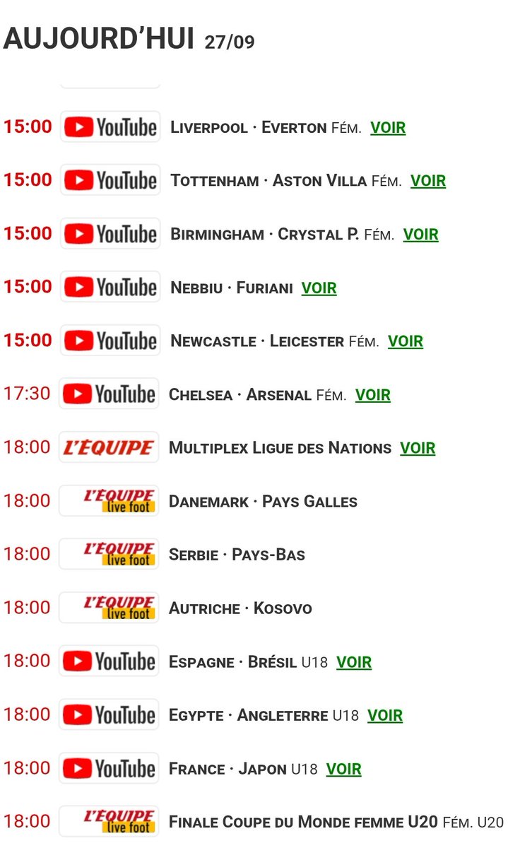 Ch__Palo's tweet photo. Le Programme #FooTv de ce Dimanche (27/09/26) 😉 #TeamOM #Football #Sports #Tv #ProgrammeTV https://t.co/1inqnrFZ68