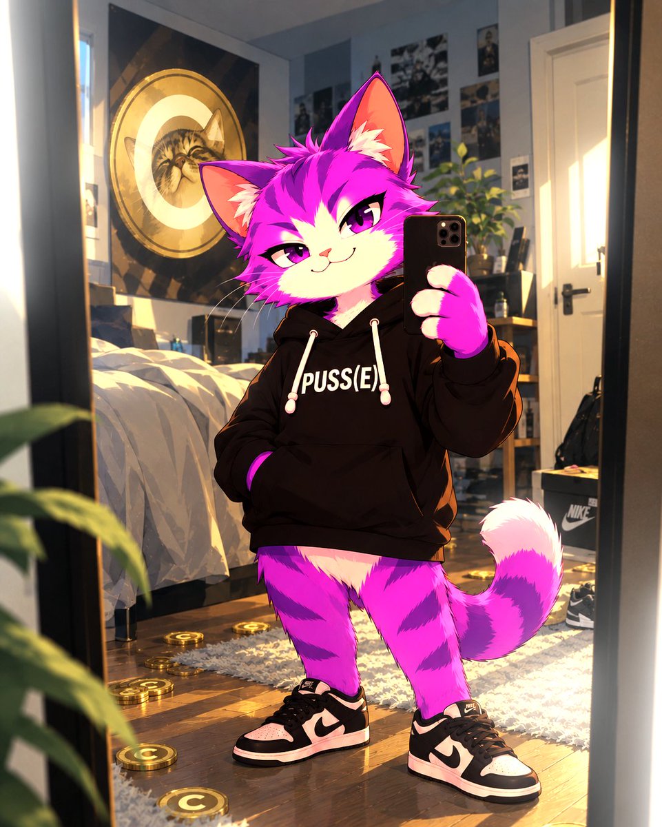 PusseCate's tweet photo. GMEOW! solana:Ai66LHZG9MCzg1WKdawwqduVAXpNDUuV8M3uyq5ppump  looks really good here... The purple cat does too.

[Sorry for the DP, we had some technical difficulties earlier!]