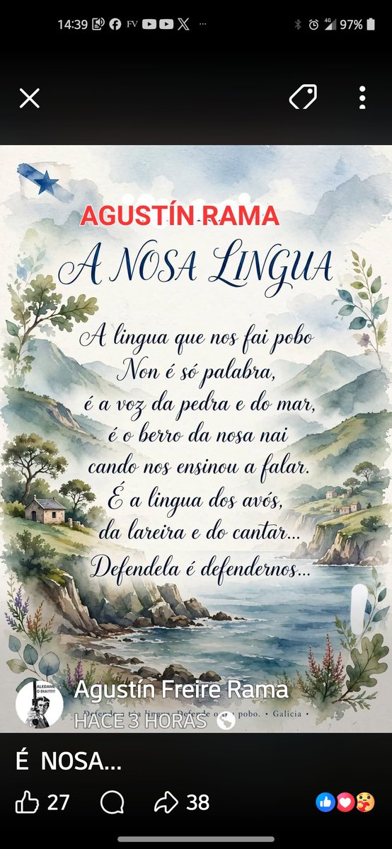 MANUELNEIRAPAR2's tweet photo. @fortes2403 @jorgeprado61 @KTM_Racing Un que di ser galego, e non fala nin sabe falar na nosa língoa, non merece nin respecto nin admiración. Que vaia prantar pexegueiros a outro lado. https://t.co/VsvknwdYXn