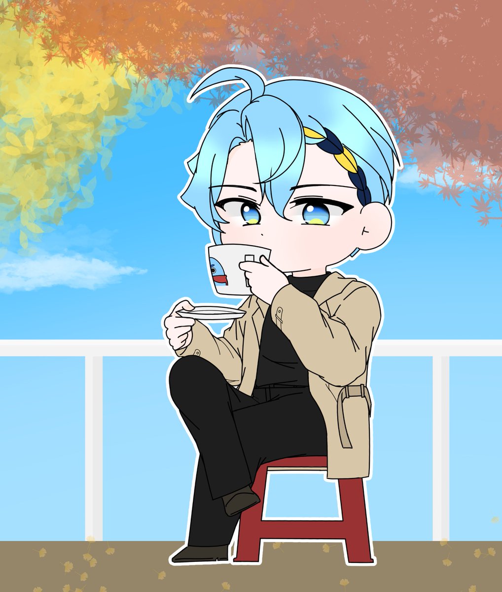 whale_oao's tweet photo. 가을 티타임☕️

#sen5_art https://t.co/uEGRaIbaVG