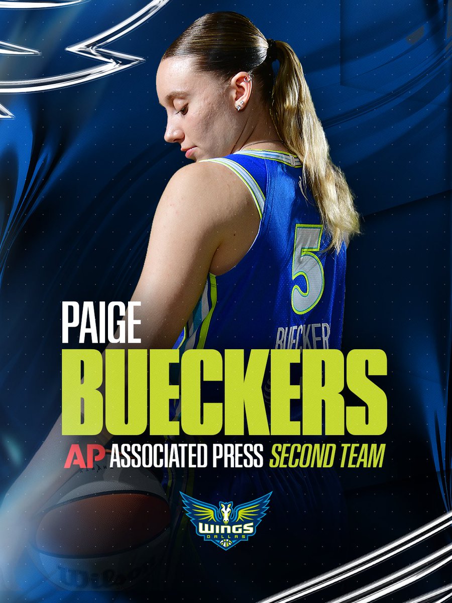 DallasWings's tweet photo. We've got some @AP award winners in the houseeeee 🏡
• Most Improved Player: Jessica Shepard ☑️
• All-WNBA Second Team: Paige Bueckers ☑️
• All-Rookie Team: Azzi Fudd ☑️ https://t.co/rSC0eaqRdZ