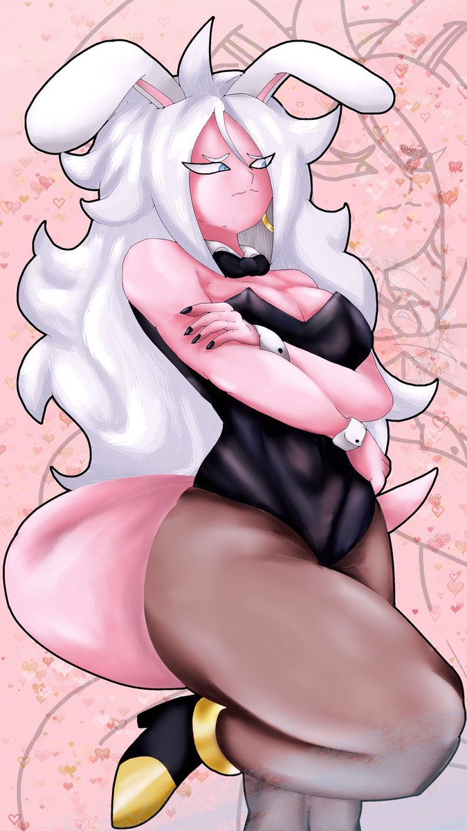 Sape_master's tweet photo. Okay from what i gather from the Bunnysuits A21s

A lot of people only liked the base Majin form and the normal A21

The good one and the super evil one are only liked by true A21/Vomi enjoyers https://t.co/A8rJgissej
