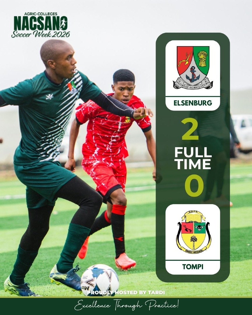 TARDI540202's tweet photo. FULL TIME ⚽
ELSENBURG 2 - 0 TOMPI
Elsenburg takes all three points after an impressive performance! A dominant display right up to the final whistle💯
#NACSANO2026 #SoccerWeek #ElsenburgFC #TompiFC #APAC #FullTime https://t.co/2VzbIWiAtu