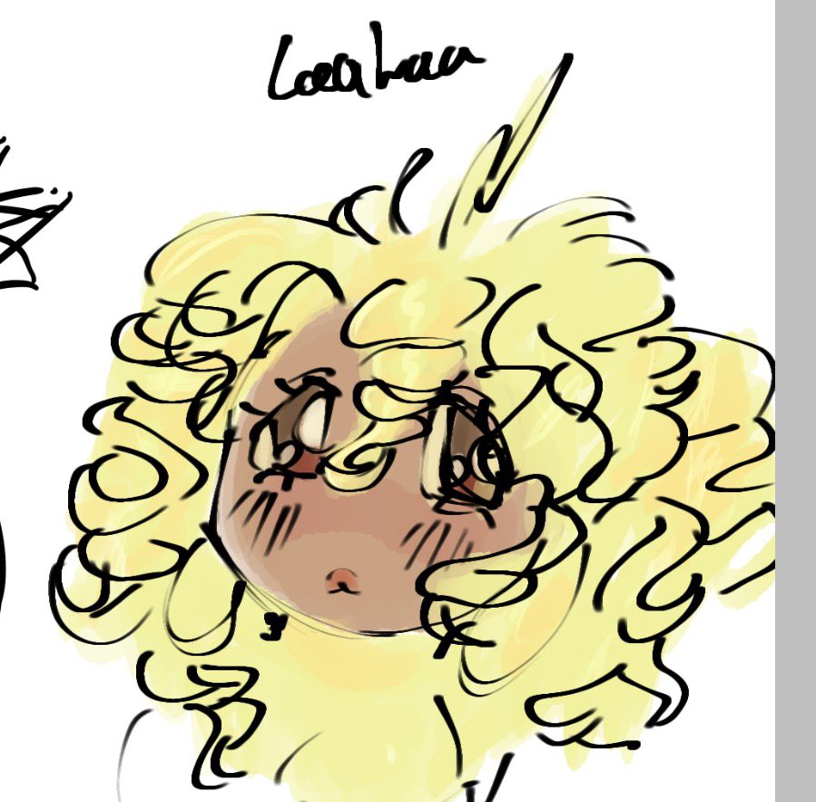 tinkslol's tweet photo. i drew laalaa while making another video she seems twitter worthy i dont draw her with all these curls but she looked cute #teletubbies https://t.co/7gSPZdxFdD