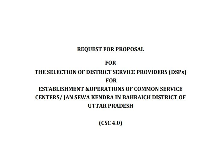h_pongilath's tweet photo. Govt of #UttarPradesh - #Bahraich District - For the selection of new District Service Provider (DSP) entities at the district level for the effective implementation of the Jan Seva Kendra/Commin Service Centers (#CSC 4.0) project 
click 🔗👇 for details 
https://t.co/jZbfQMysS7 https://t.co/PVulxaBBtP