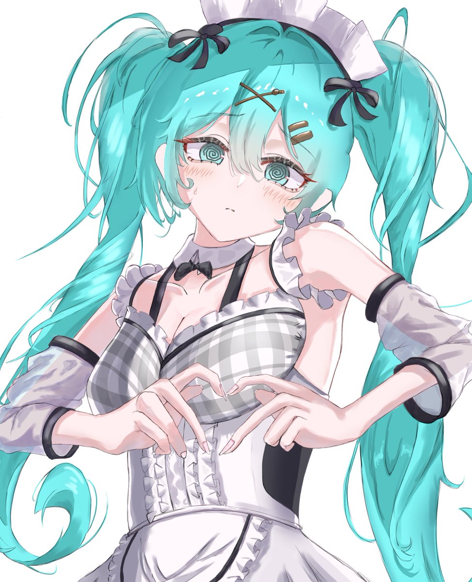 __aruk_'s tweet photo. メイドミク！#初音ミク https://t.co/zzLbCFiLjU