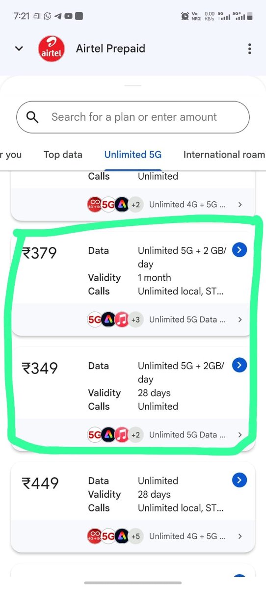 SundeepShah10's tweet photo. @MeghUpdates Ye airtel wale pahle se hi sab bandobast kar ke baithe hai , 28 day and 30 plan ka kuch benefit nahi hai 30 plan chaiye toh 30 rupees ektra hai 28 days ke plan se, chutiya banaya TRAI ko 😁😁 https://t.co/gAsVd8AUrK