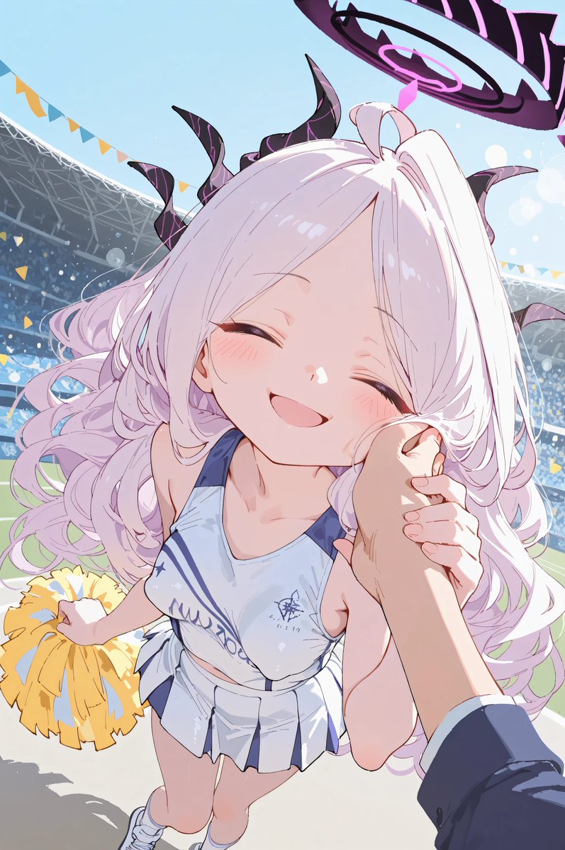 tomori_726's tweet photo. せんせい……！応援、ちゃんと届いてた？

チアガールヒナ

#空崎ヒナ #AIイラスト #BlueArchive https://t.co/BLCT9WARSV