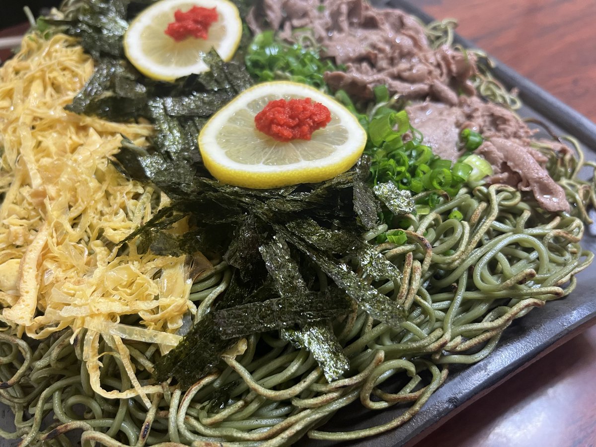 excite222's tweet photo. 今日食べた瓦そばを置いておきます🟢
おやすみなさい！ https://t.co/rf411UV1bD