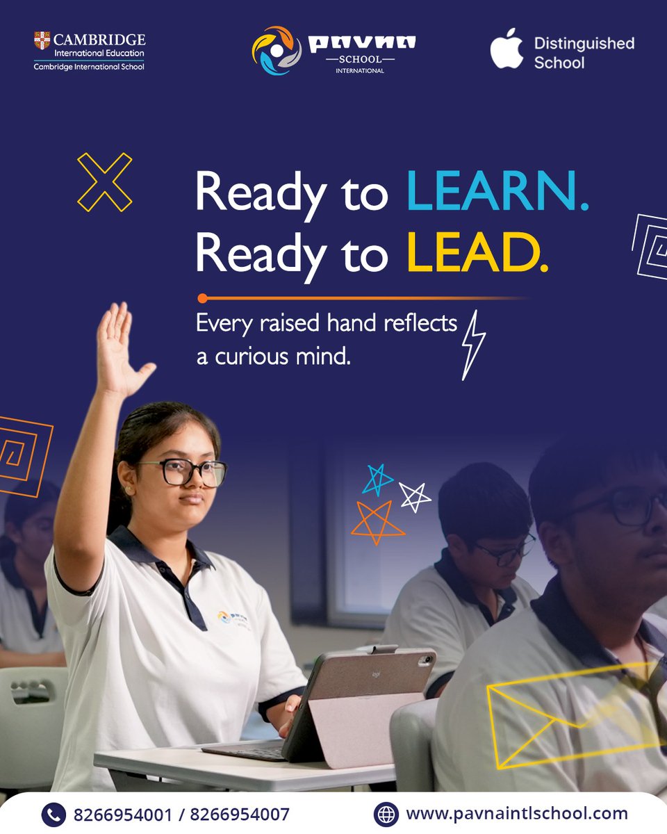EdgarSloweiccz's tweet photo. Every raised hand is a step toward leadership. At Pavna International School, we nurture curiosity and critical thinking, empowering students to take an active role in their learning journey. https://t.co/PNnoJRXyks
