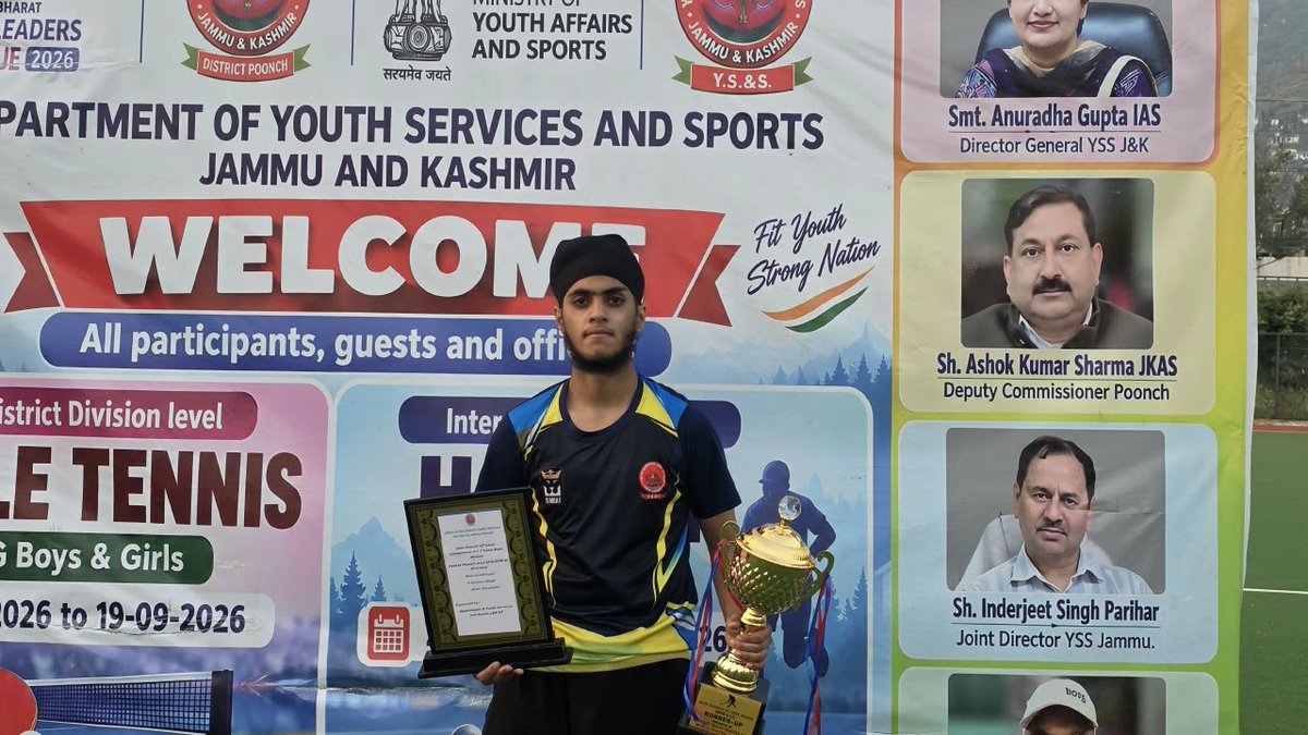 YssPoonch's tweet photo. POONCH U-17 BOYS HOCKEY TEAM CROWNED CHAMPION AT INTER-DISTRICT UT-LEVEL TOURNAMENT*

*Poonch Defeats Baramulla 6–1 in a Dominant Final at Astro Turf Hockey Ground, BHSS Poonch* https://t.co/lrTbTEctPd