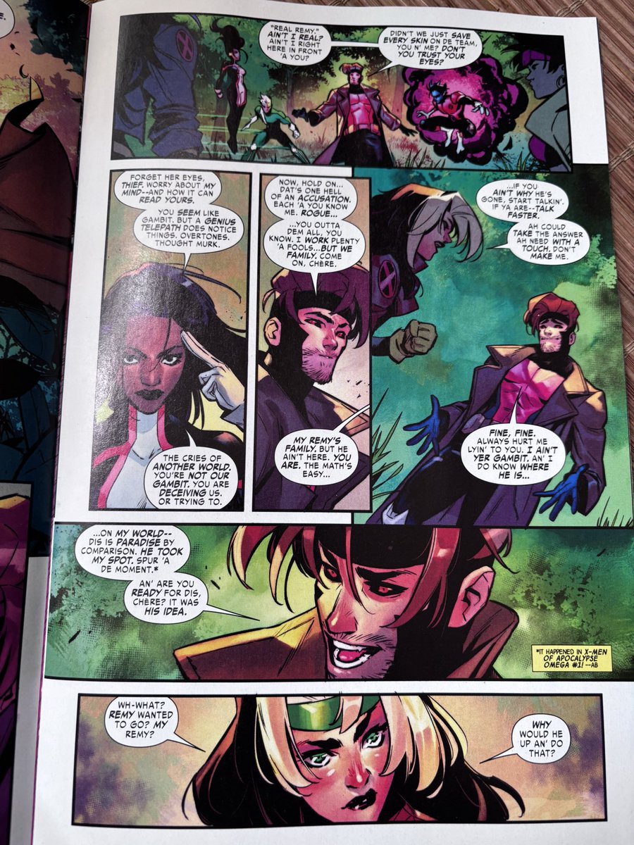 Tashster's tweet photo. one thing this cajun man will do in any universe is be down bad hungry needy and beg for this woman.
#xspoilers #gambit #gambitgone #xmen #rogue #romy. https://t.co/OcnktrOoNS