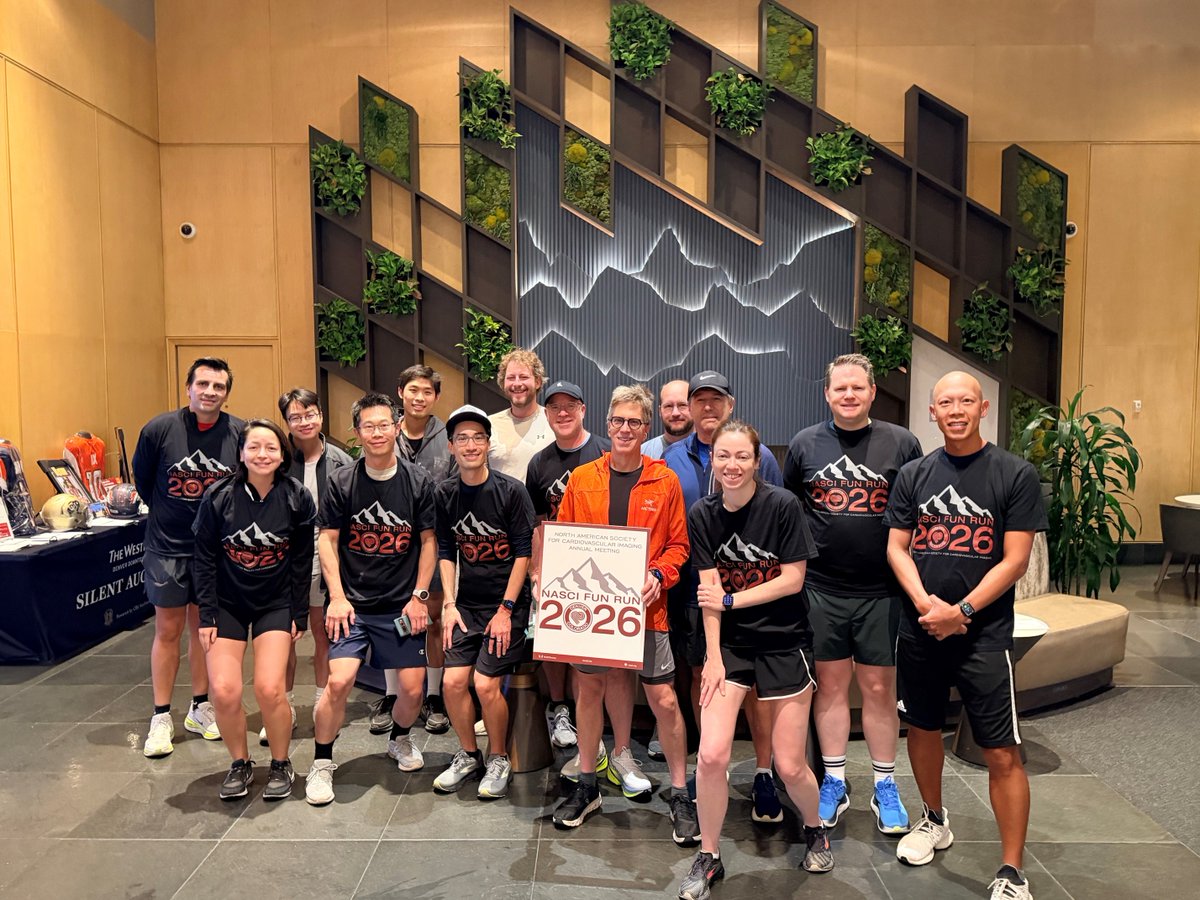 NASCISociety's tweet photo. Early mornings, good company, and a run through the city 🏃‍♀️

The NASCI 2026 fun run is one of our favorite traditions, and this year's group made it one to remember! Great way to start the morning before a full day of cardiovascular imaging education.

#NASCI26 #NASCI #Cardiology https://t.co/fEqoLL4XDW