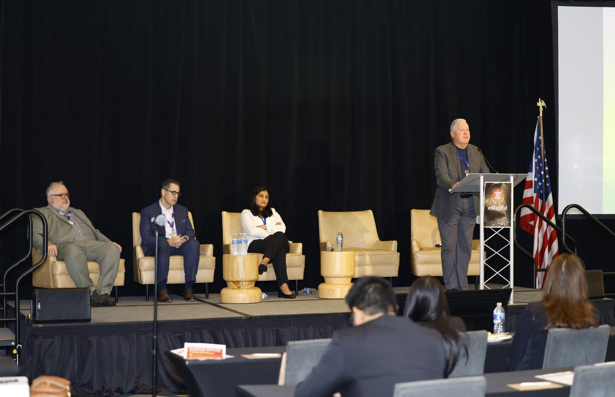 eMedEvents's tweet photo. The first scientific session of Day 2 is now live: PFO Closure at #ISCC2026.

Swetha Renati, MD (Neurology) speaks about 'How collaboration can optimize complex decision making', followed by Douglas Ebersole, MD (Cardiology) sharing his insights on 'What's the data behind current indications and future directions'.

#StrokeCare #CardiacCare #Neurocardiology #CME #eMedEd #eMedEvents