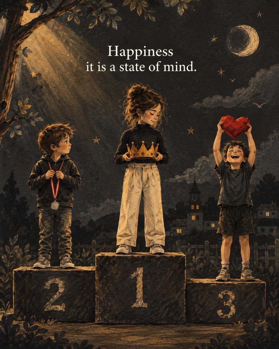 BillSilveroam's tweet photo. Happiness isn’t a competition. You don’t need more success, money, or recognition to feel fulfilled. You can lose and still be proud, have less and still feel grateful. Happiness is a state of mind you choose along the way. https://t.co/0lMgGNuYmx