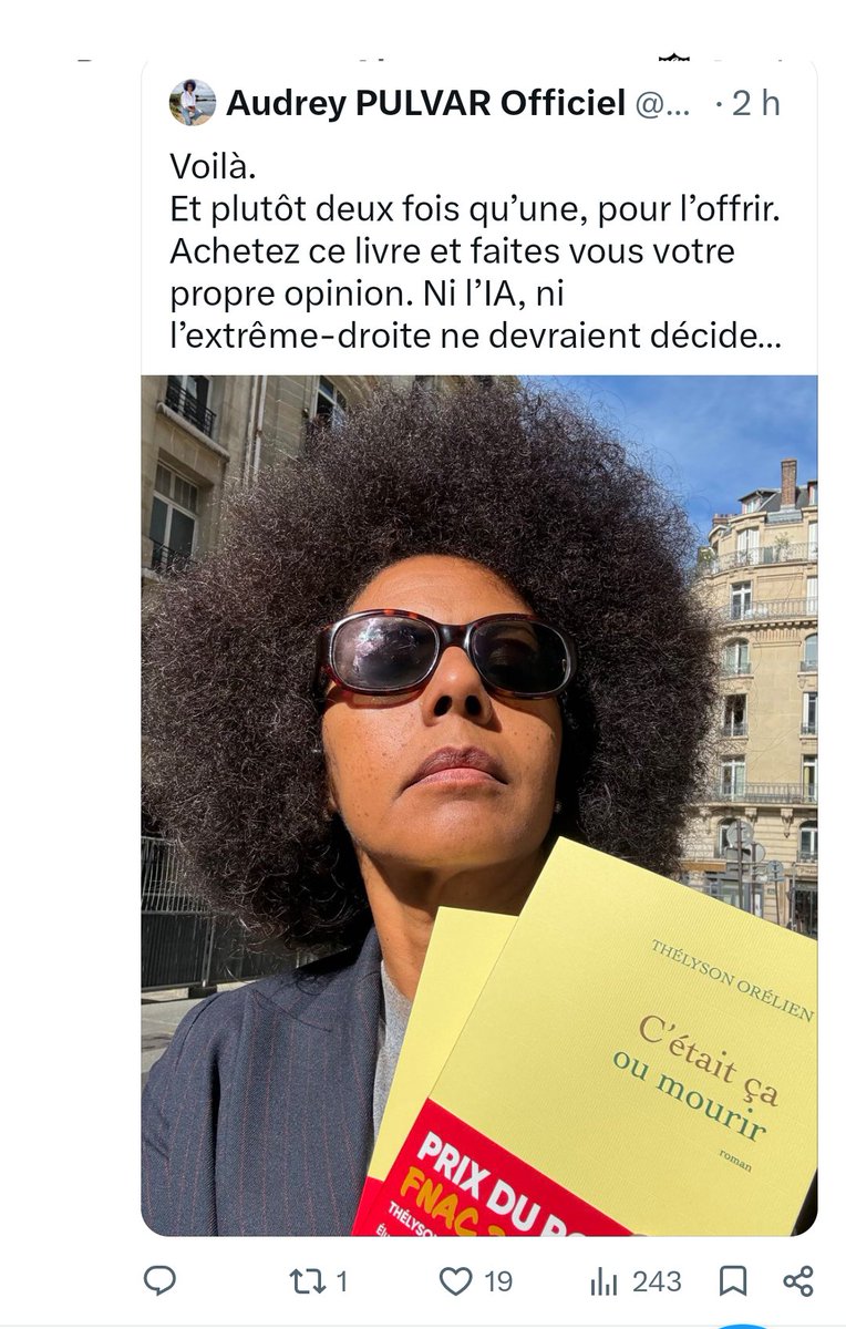 FredericLefevre's tweet photo. L'occasion de rappeler que cette Audrey Pulvar savait que son père était pédophile, et pour ses crimes commis au sein de sa propre famille, mais avait choisi de garder le silence, au risque de laisser ce prédateur faire d'autres victimes. 

Ni oubli ni Pardon. https://t.co/4ctV4RnC0U