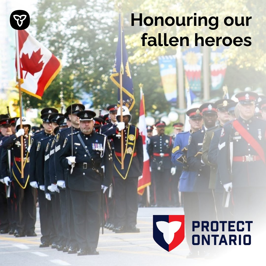 ONsafety's tweet photo. As today marks the Canadian Police and Peace Officers' Memorial, we pay tribute to the brave frontline officers who gave their lives in service to their communities. 

In memory of their ultimate sacrifice, we stand together with their loved ones in recognizing their heroism. https://t.co/reZWf3wQtA